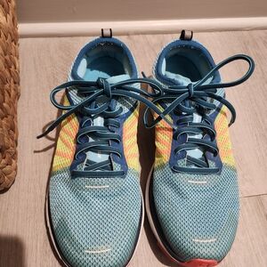 Salomon Blue and Yellow Athletic Shoes